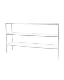 6 Ft Short White Bar Back With Plexi