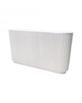 Sydney Fluted 6ft Bar White