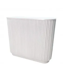 Sydney Fluted 4ft Bar White