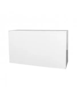 6 Ft White Frame Bar With Plexi
