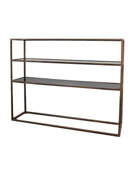 6 Feet 6 Inches Brown Frame Bar Back With Plexi