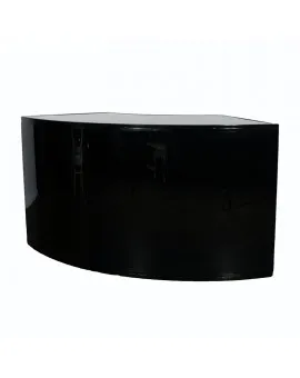 6 Ft Curved Black Bar With Plexi