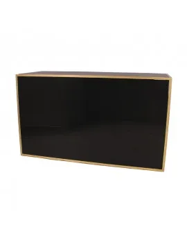 6 Ft Gold Frame Bar With Plexi