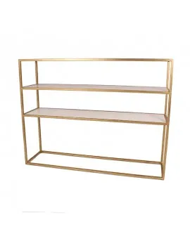 6 Feet 6 Inches Gold Frame Bar Back With Plexi
