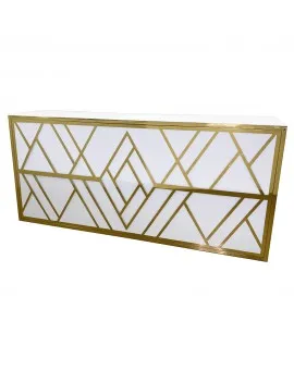 Geo Gem 8ft Gold Frame Bar