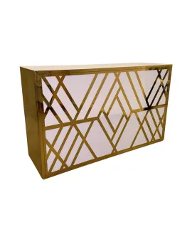 Geo Gem 6ft Gold Frame Bar