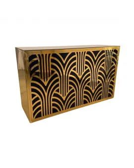 Geo Gatsby 6ft Gold Frame Bar