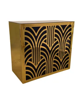 Geo Gatsby 4ft Gold Frame Bar