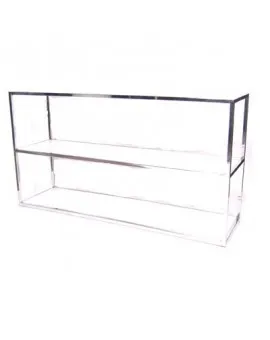 6 Ft Chrome Tabletop Bar Back With Plexi