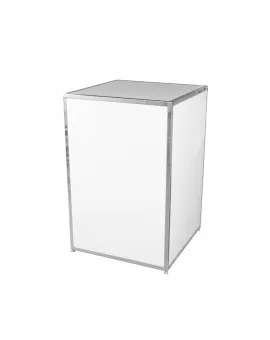 Chrome Frame Corner Unit With Plexi