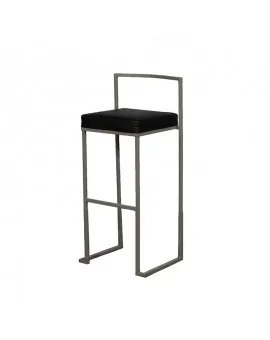 Leo Black Bar Stool