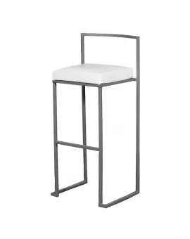 Leo White Bar Stool