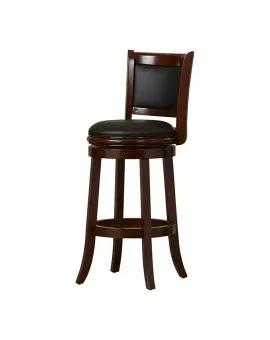 Walnut Wood Swivel Bar Stool