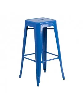 Industrial Bar Stool Blue