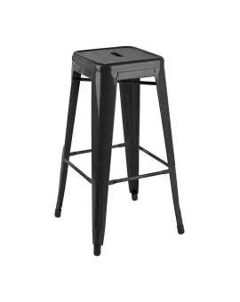 Industrial Bar Stool Black