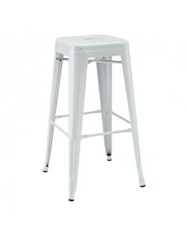 Industrial Bar Stool White