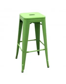 Industrial Bar Stool Glossy Lime Green