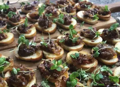 Carmelized Onion Tostinis