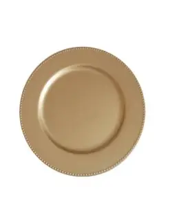 Round Acrylic Gold Charger Plate