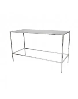 Communal Table Chrome Frame With Plexi