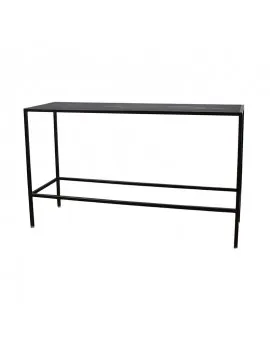 Communal Table Black Frame With Plexi Top