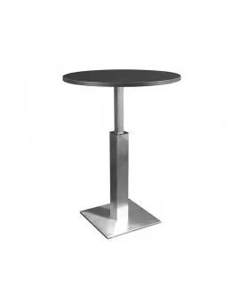 Hydraulic Cruiser Black Top Aluminum Base Round Top