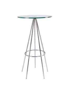 Tripod Glass Top Cruiser Chrome Base