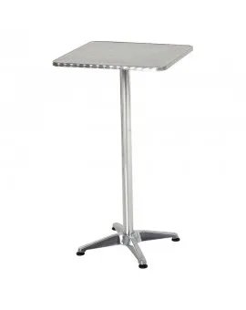 Square Brushed Aluminum Top Cruiser Chrome Base