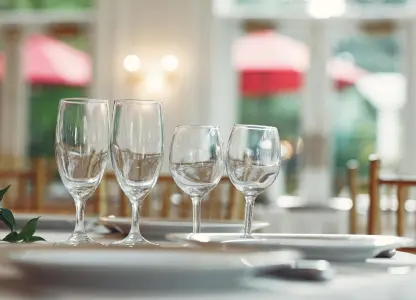 Wine Glasses and Water Goblets