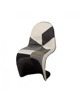 Panton Chair Black White Grey Cover