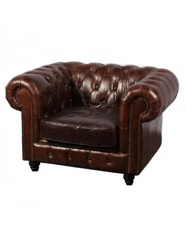 Distressed Brown Single Chair