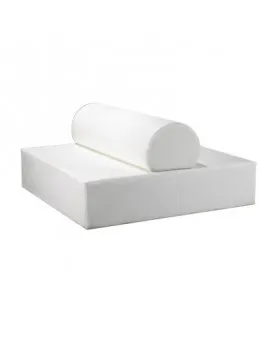 Euro Lounge Square White With Backrest