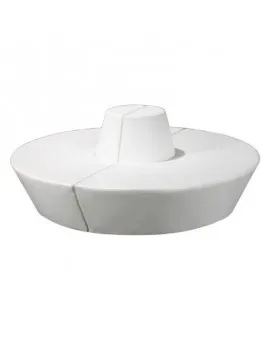 Euro Lounge Half Moon White
