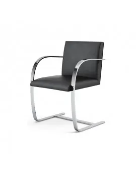 Meeting Chair Flat Frame Chrome Sled Base
