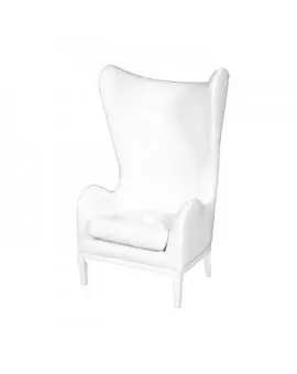 Wynn White Wingback Chair