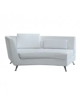 Snake White Sofa Right Arm With Back
