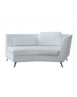 Snake White Sofa Left Arm With Back