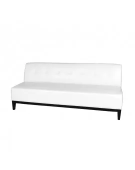 Bk White Sofa 7ft
