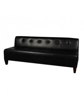 7ft Bk Sofa Black