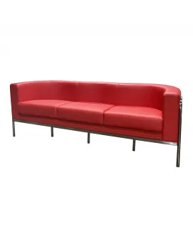 Sculpted Sofa Red