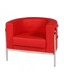 Sculpted Single Chair Red