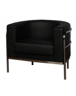 Sculpted Single Chair Black