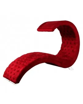 Red Tufted Luna Lounger
