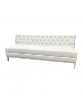 White Tufted Sofa
