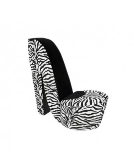 Black Striped Shoe Chair