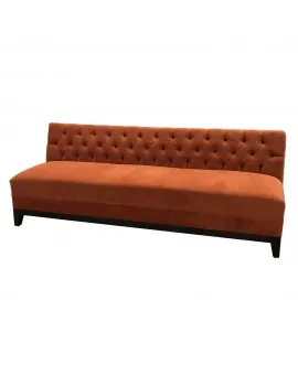 Naples Orange Tufted Sofa
