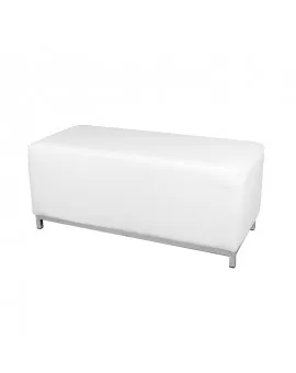 Contemporary White Bench
