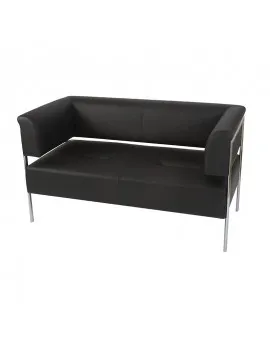 Open Back Loveseat Black