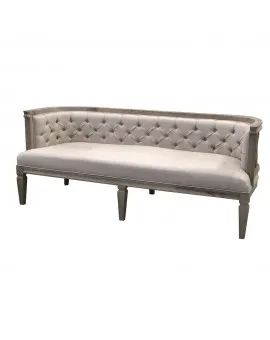 Md 6ft Belgium Beige Linen Sofa