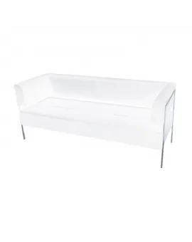 Open Back Sofa White